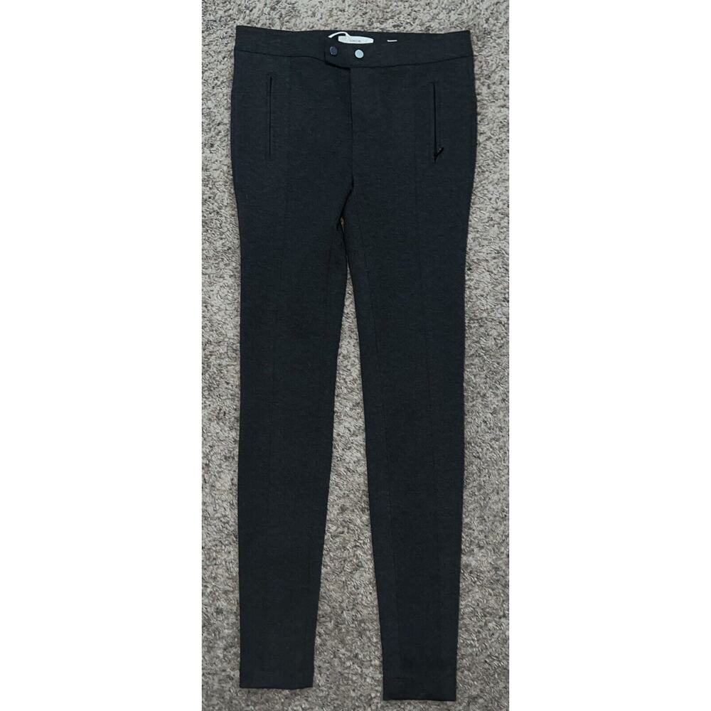 Vince Black Ponte Stretch Pants Skinny Leg Ankle Dress women Sz 0 zipper pockets